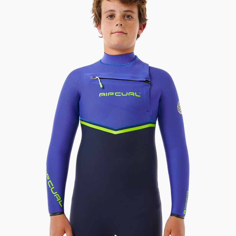 Rip Curl Flashbomb 3/2 mm Chest Zip wild berry vaikiškos plaukimo putos 4