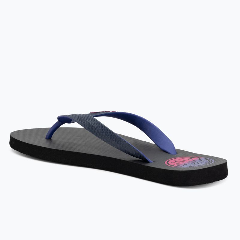 Vyriškos šlepetės per pirštą Rip Curl Wetty Fade Bloom navy 3