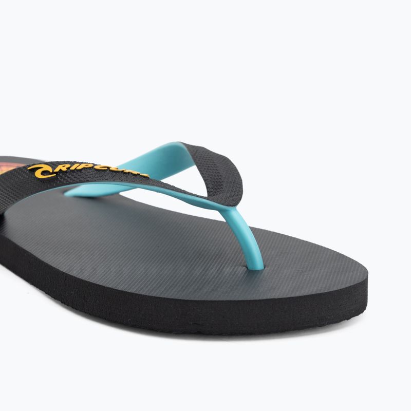 Vyriškos šlepetės per pirštą Rip Curl Wetty Fade Bloom washed black 7
