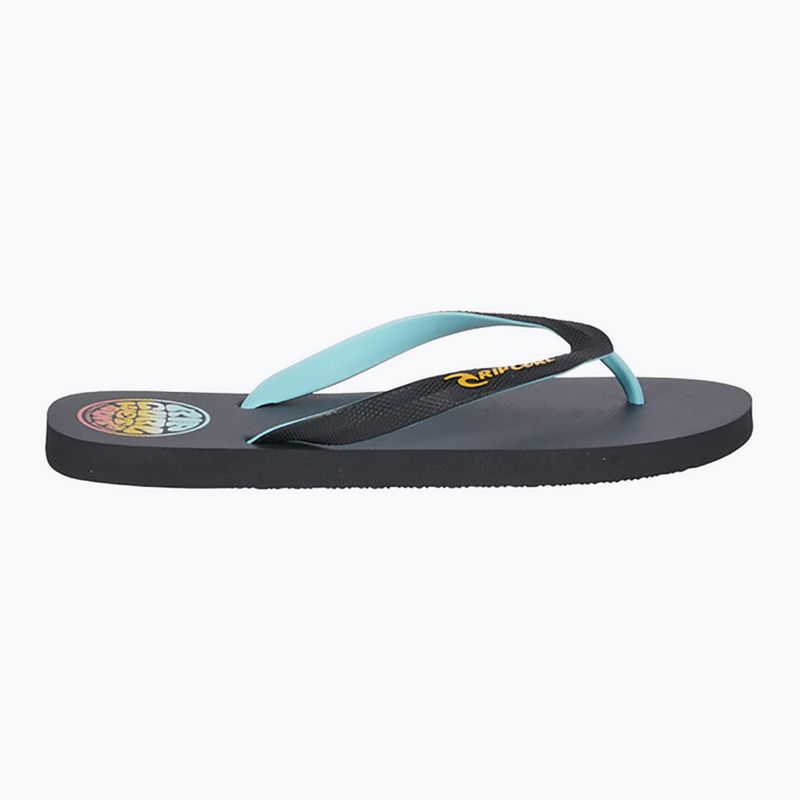 Vyriškos šlepetės per pirštą Rip Curl Wetty Fade Bloom washed black