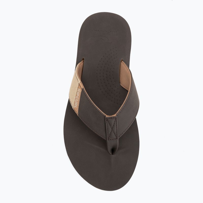 Vyriškos šlepetės Rip Curl Oxford Bloom brown 5