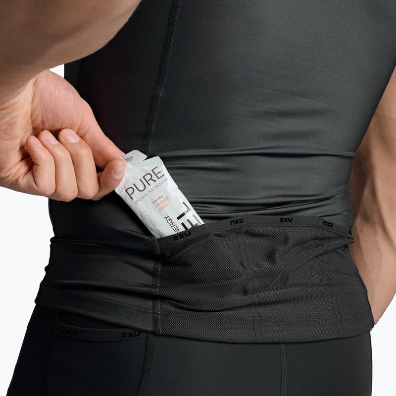 Vyriškas dviračių tank topas 2XU Core Tri Tank black/white 7