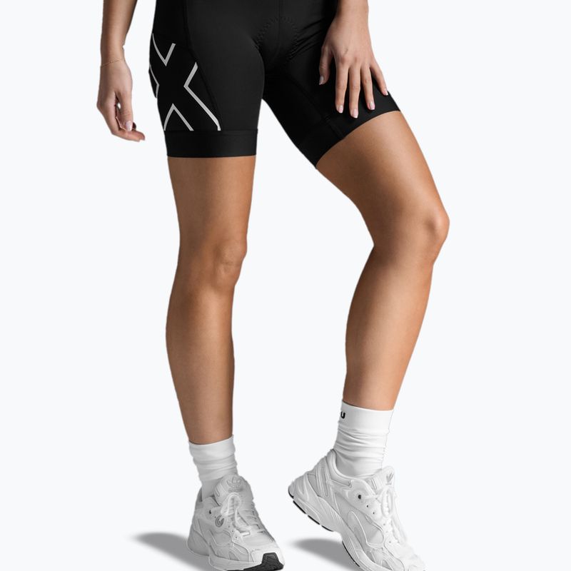 Moteriški triatlono šortai 2XU Core Tri 6" black/white 7