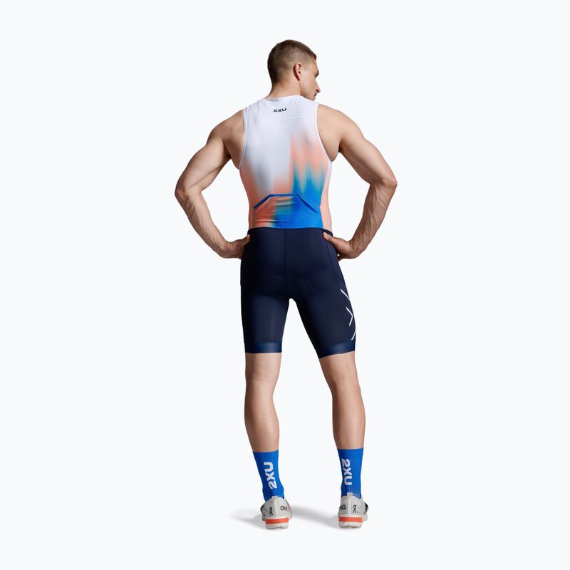 Vyriškas triatlono kombinezonas 2XU Core nebula blaze/midnight 3