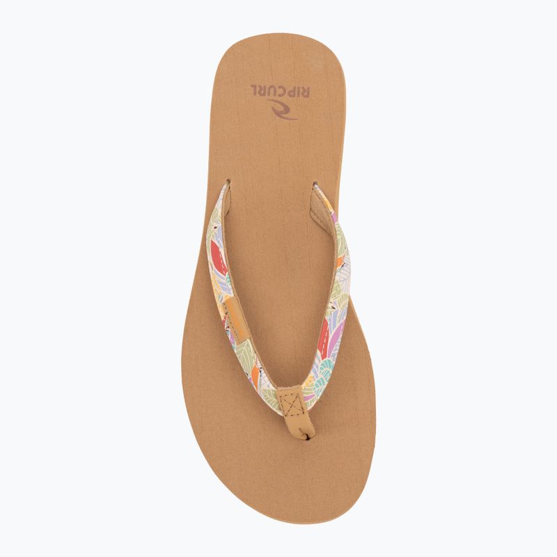 Moteriškos šlepetės per pirštą Rip Curl Freedom Bloom Open Toe mango 5