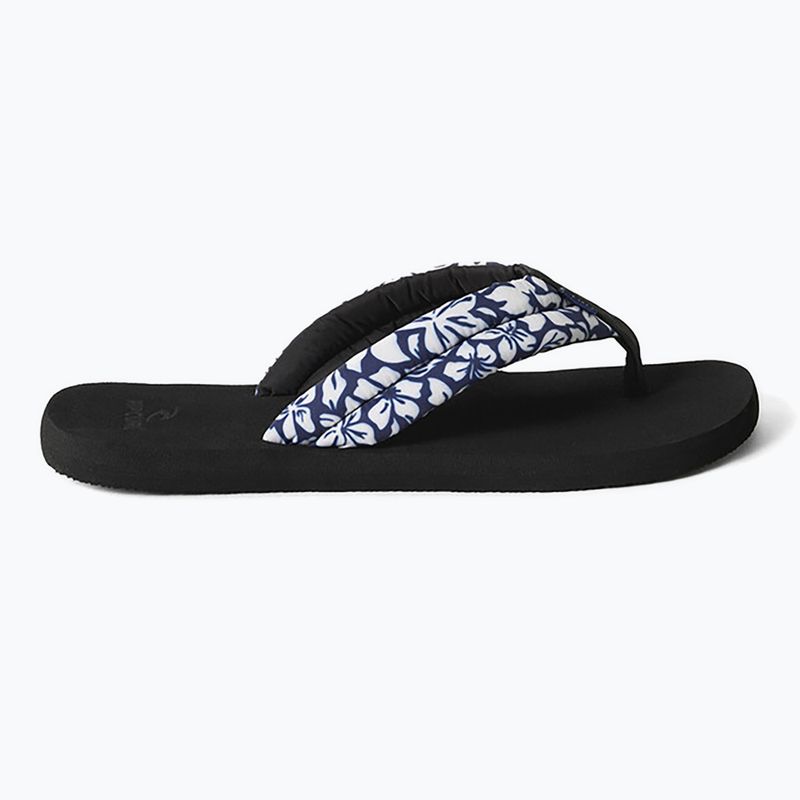 Moteriškos šlepetės per pirštą Rip Curl Freedom Plush Bloom black 8