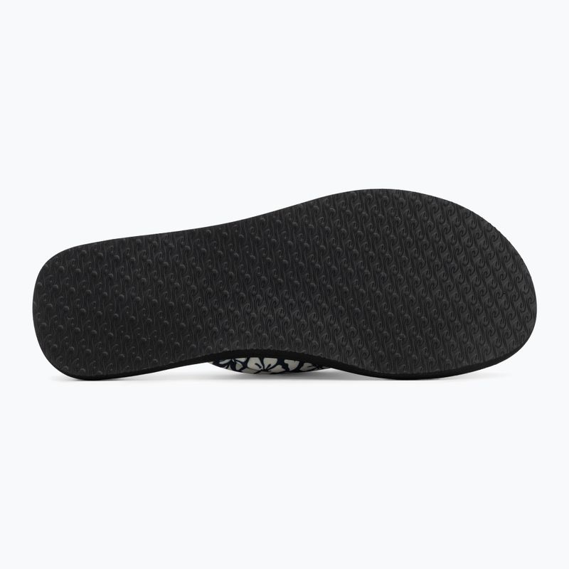 Moteriškos šlepetės per pirštą Rip Curl Freedom Plush Bloom black 4