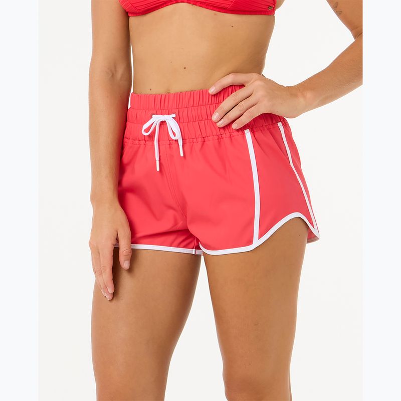 Moteriški maudymosi šortai Rip Curl High Waist Retro Volley 3" hibiscus red 6