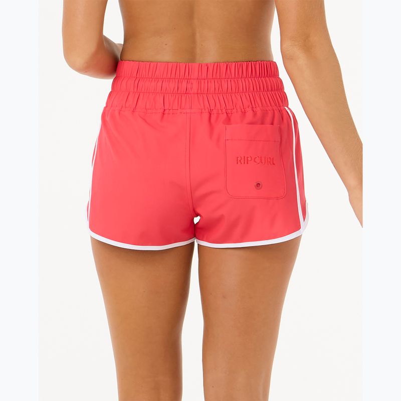Moteriški maudymosi šortai Rip Curl High Waist Retro Volley 3" hibiscus red 3