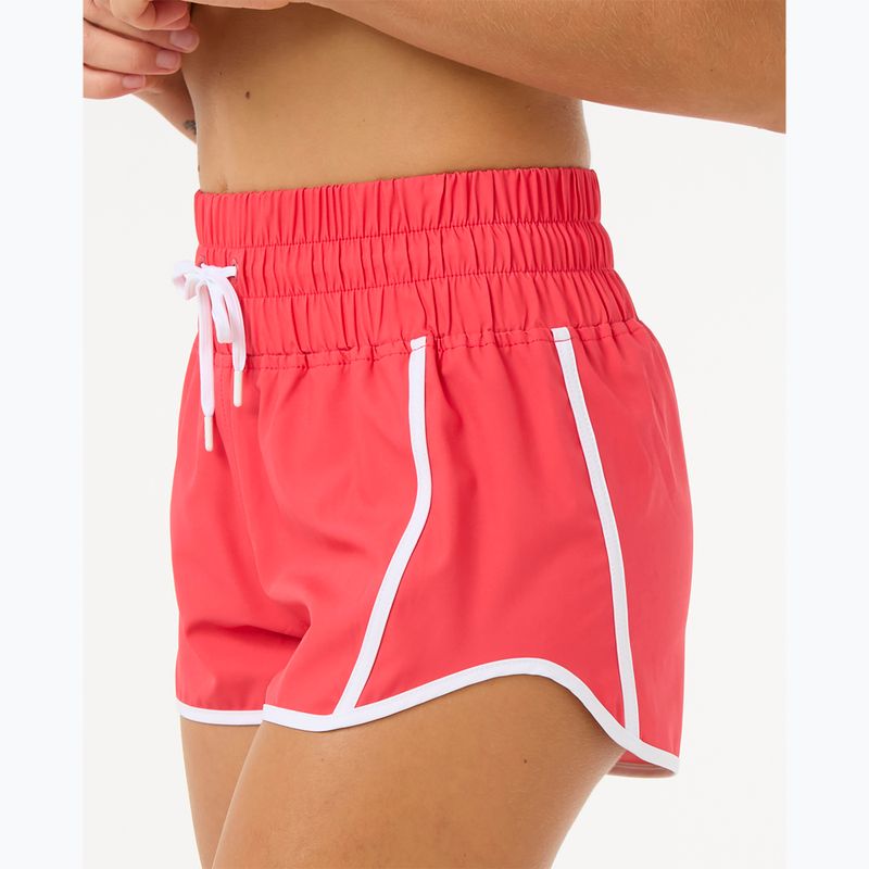 Moteriški maudymosi šortai Rip Curl High Waist Retro Volley 3" hibiscus red 4