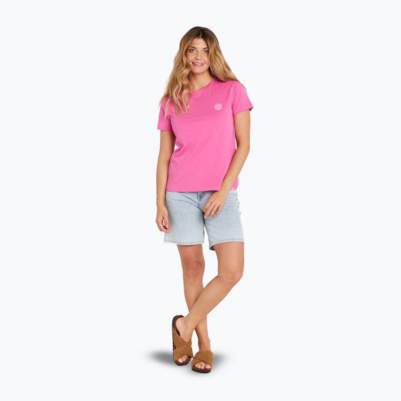 Moteriški marškinėliai Rip Curl Re-Entry Crew hot pink 2