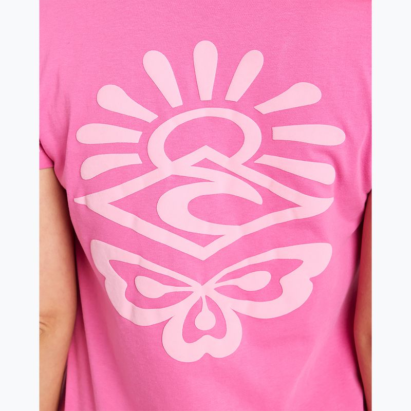 Moteriški marškinėliai Rip Curl Re-Entry Crew hot pink 5