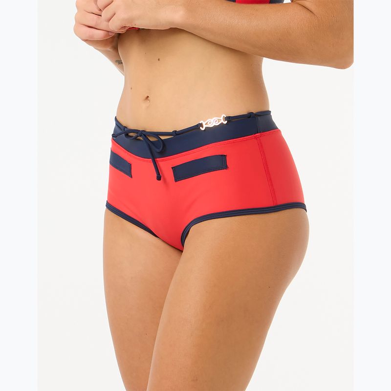 Maudymosi kostiumėlio apačia Rip Curl Noughties Low Rise Victoria Vergara red/dark blue 4