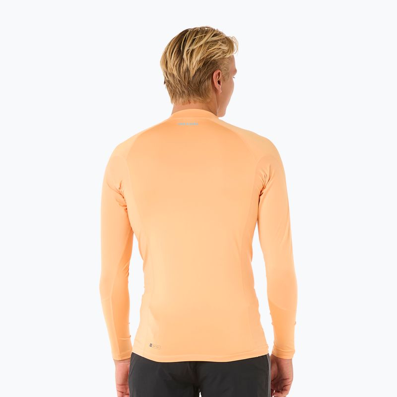Vyriški plaukimo marškinėliai ilgomis rankovėmis Rip Curl Waves UPF Performance mandarin zest 3