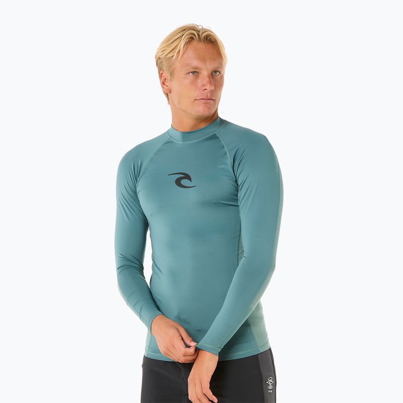 Vyriški plaukimo marškinėliai ilgomis rankovėmis Rip Curl Waves UPF Performance bluestone