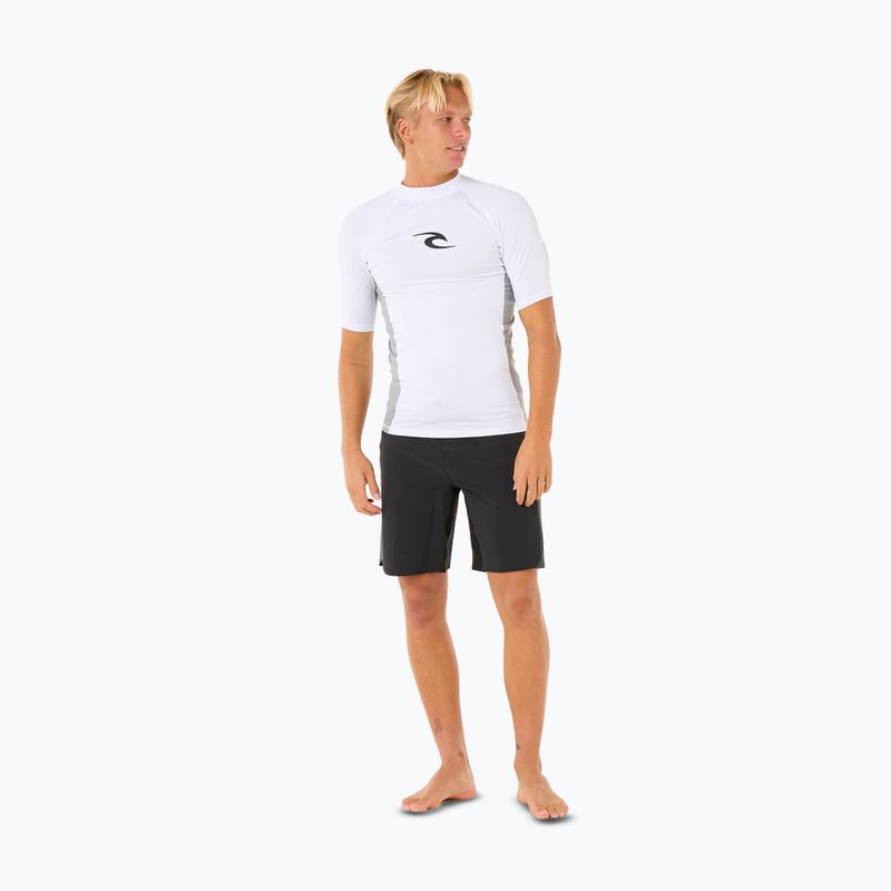 Vyriški maudymosi marškinėliai "Rip Curl Waves UPF Performance" balti 2