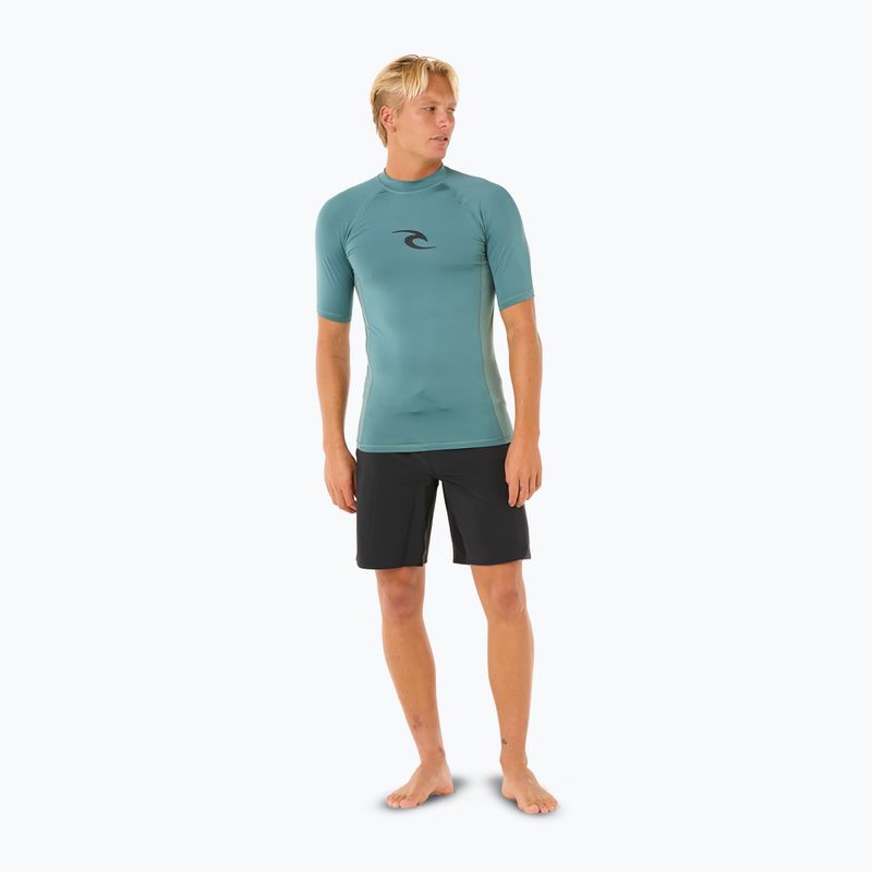 Rip Curl Waves UPF Performance vyriški maudymosi marškinėliai bluestone 2