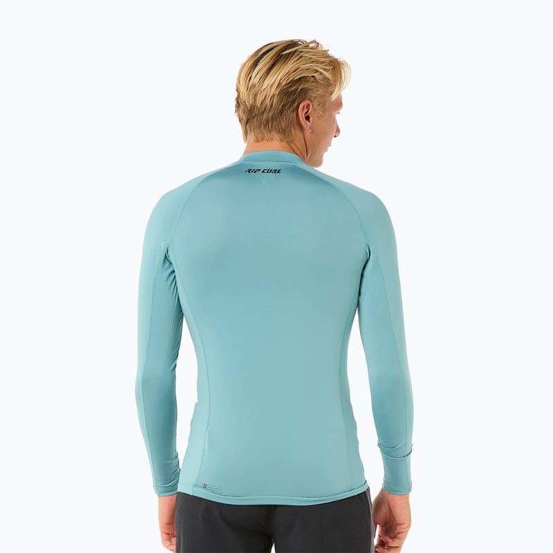 Vyriški plaukimo marškinėliai ilgomis rankovėmis Rip Curl Raw Energy UPF Performance blue lagoon 3