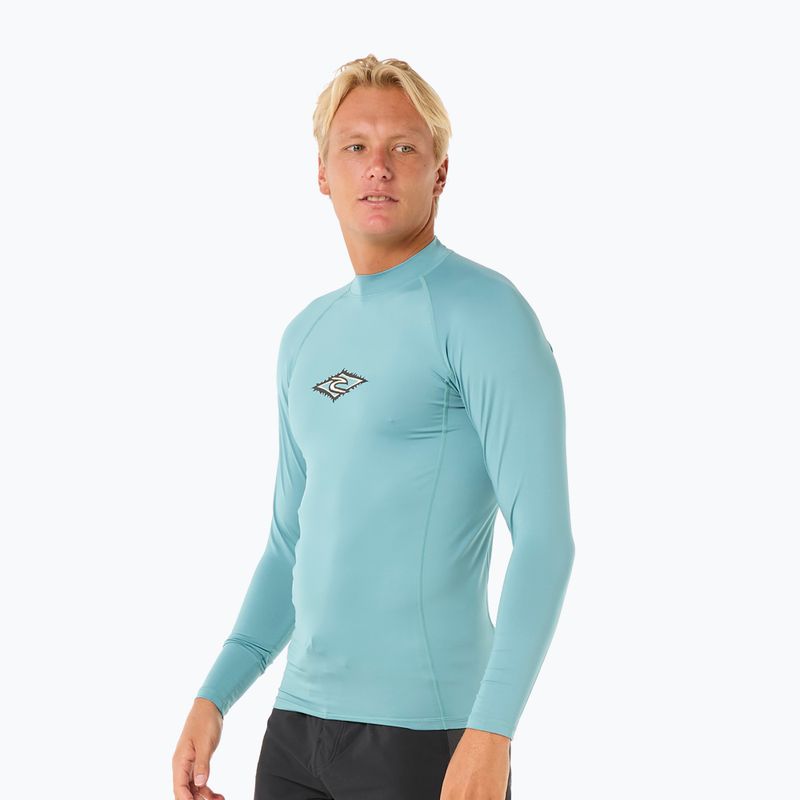 Vyriški plaukimo marškinėliai ilgomis rankovėmis Rip Curl Raw Energy UPF Performance blue lagoon 4