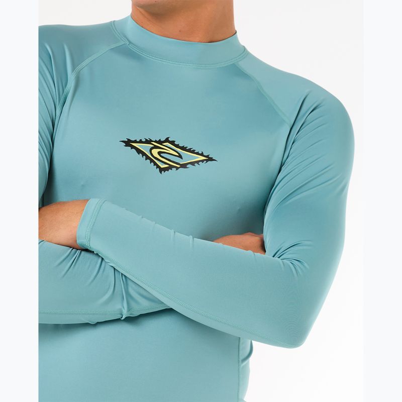 Vyriški plaukimo marškinėliai ilgomis rankovėmis Rip Curl Raw Energy UPF Performance blue lagoon 5