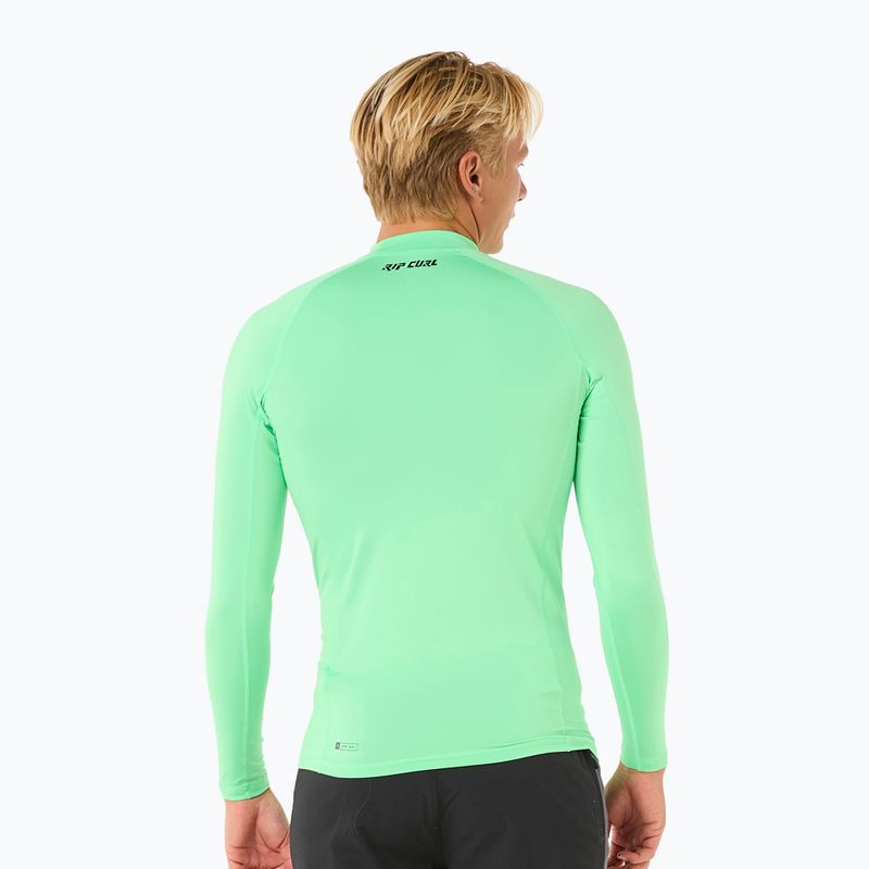 Vyriški plaukimo marškinėliai ilgomis rankovėmis Rip Curl Raw Energy UPF Performance neon green 3