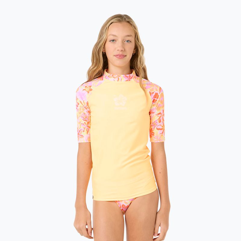 Komplektas maudymosi kostiumėlis + vaikiški marškinėliai Rip Curl Island Bliss 3 Piece Set mango