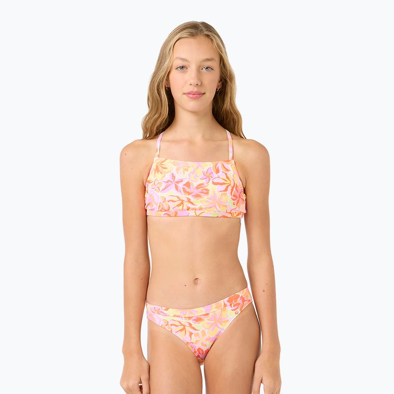 Komplektas maudymosi kostiumėlis + vaikiški marškinėliai Rip Curl Island Bliss 3 Piece Set mango 4