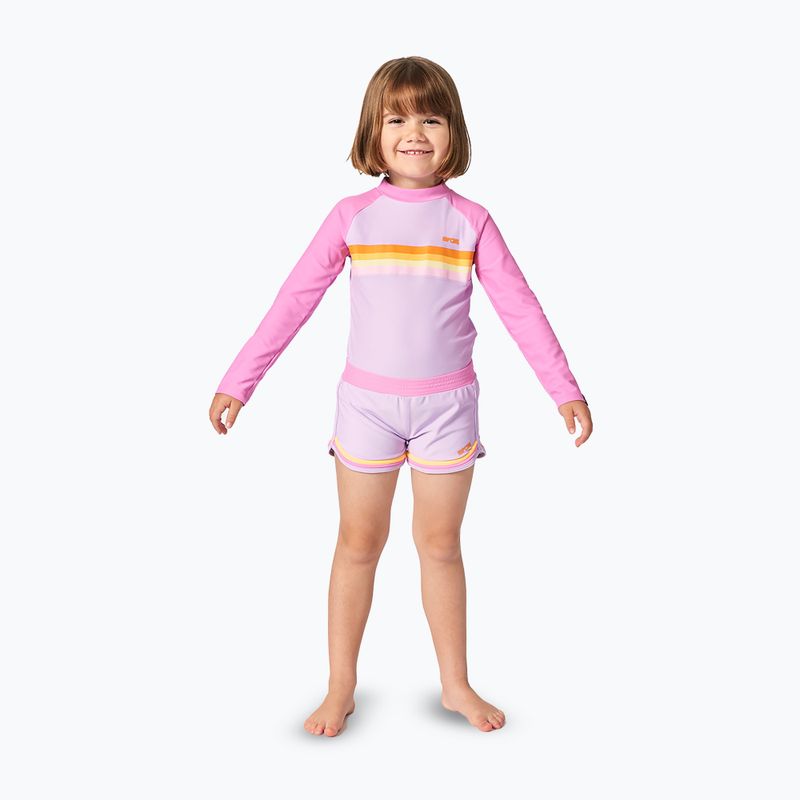 Vaikiški plaukimo marškinėliai ilgomis rankovėmis Rip Curl Rainbow Tide Rash Vest bright pink 2