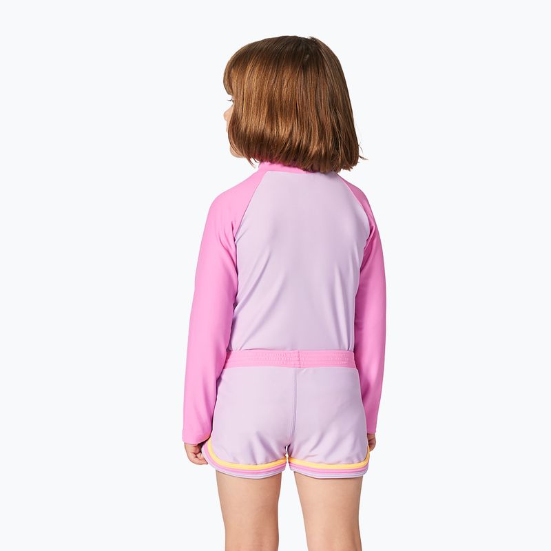 Vaikiški plaukimo marškinėliai ilgomis rankovėmis Rip Curl Rainbow Tide Rash Vest bright pink 3