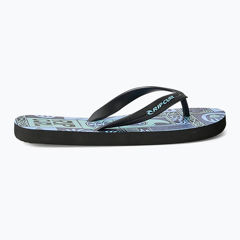 Vaikiškos šlepetės per pirštą Rip Curl Grom Energy Bloom black/blue