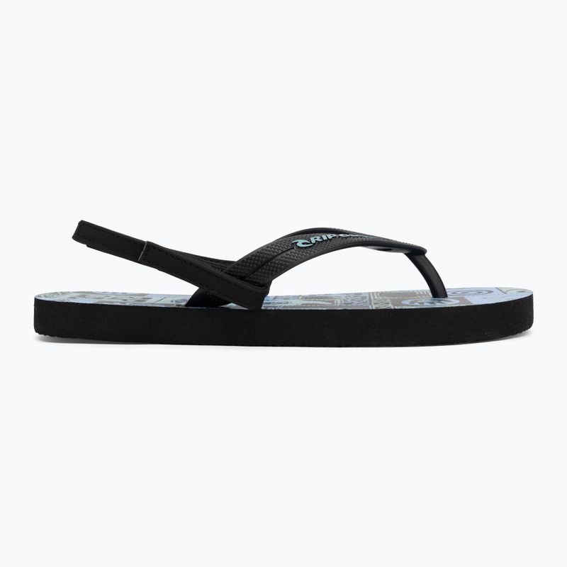 Vaikiškos šlepetės per pirštą Rip Curl Grom Energy Bloom black/blue 2