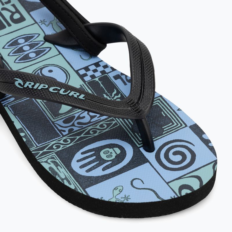Vaikiškos šlepetės per pirštą Rip Curl Grom Energy Bloom black/blue 7