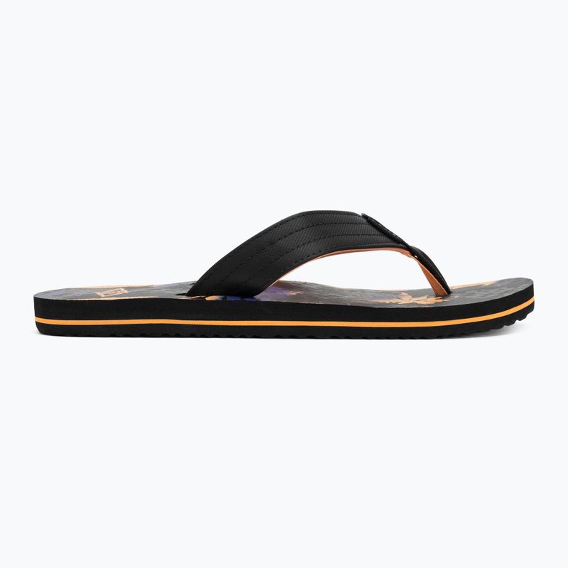 Vyriškos šlepetės per pirštą Rip Curl Ripper Bloom black/orange 2