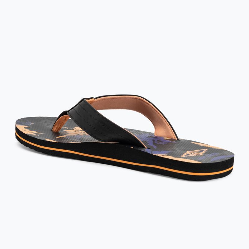 Vyriškos šlepetės per pirštą Rip Curl Ripper Bloom black/orange 3
