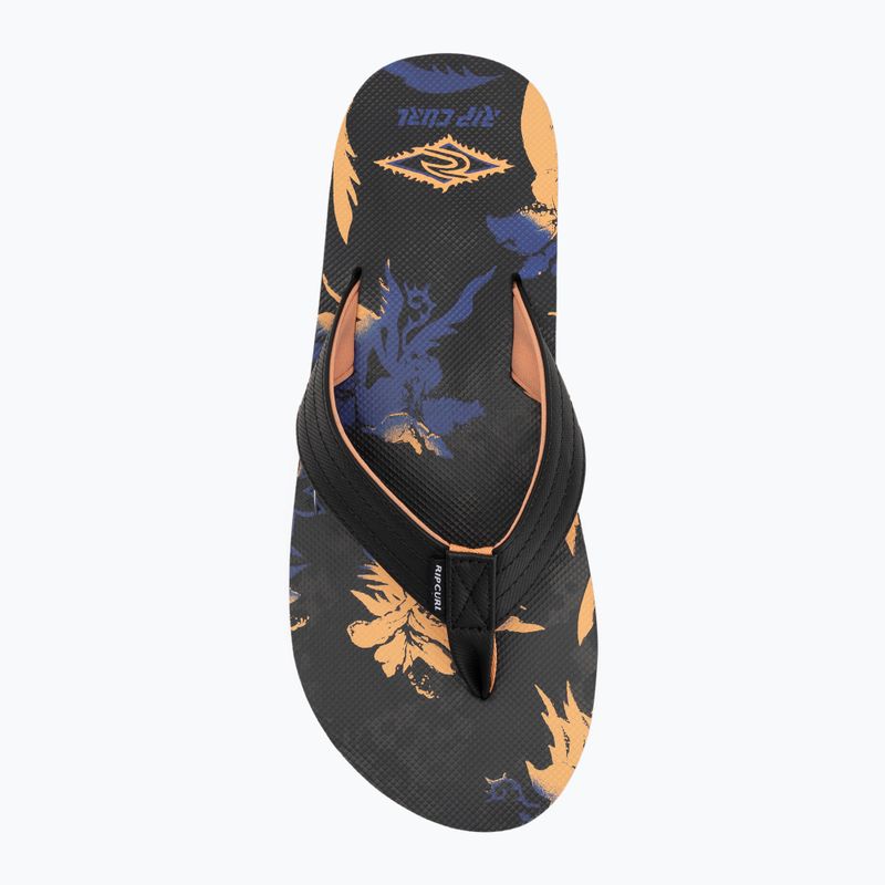 Vyriškos šlepetės per pirštą Rip Curl Ripper Bloom black/orange 5