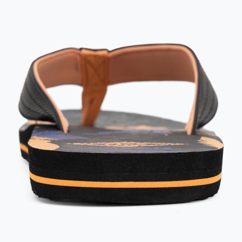Vyriškos šlepetės per pirštą Rip Curl Ripper Bloom black/orange 6