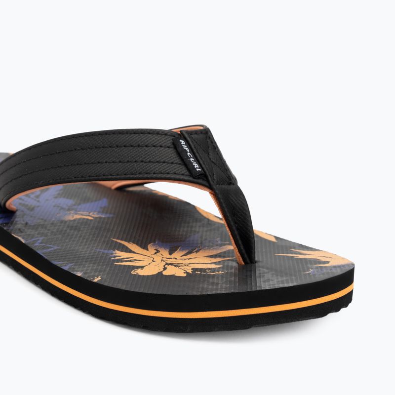 Vyriškos šlepetės per pirštą Rip Curl Ripper Bloom black/orange 7