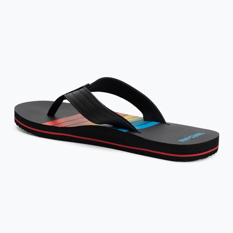 Vyriškos šlepetės per pirštą Rip Curl Ripper Bloom black/red 3