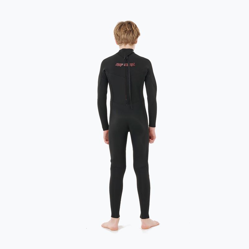 Vaikiška plaukimo putplastis Rip Curl Dawn Patrol 3/2 mm Back Zip black 2