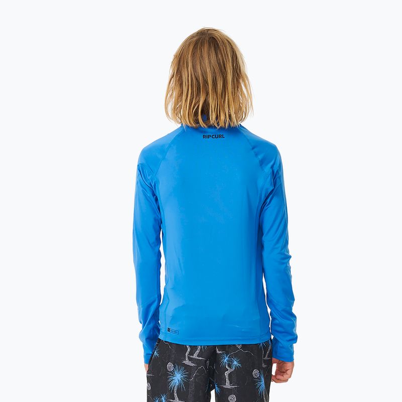 Vaikiška plaukimo ilgomis rankovėmis marškinėliai Rip Curl Waves Upf blue gum 3