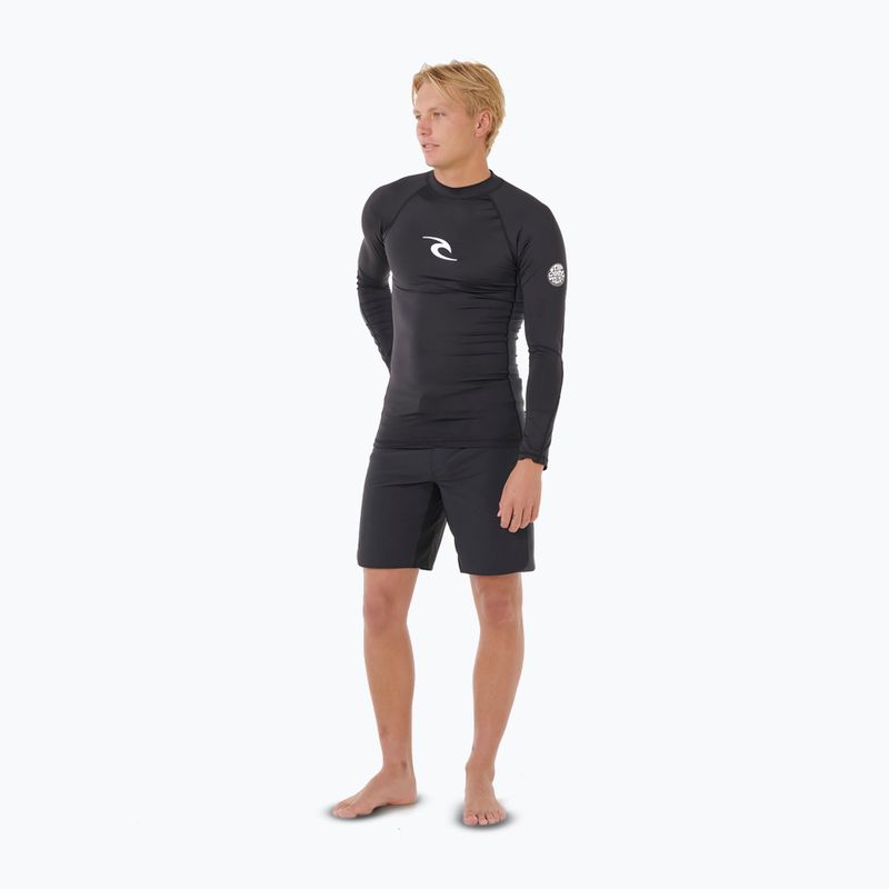 Vyriški plaukimo marškinėliai ilgomis rankovėmis Rip Curl Waves Upf Perf black 2