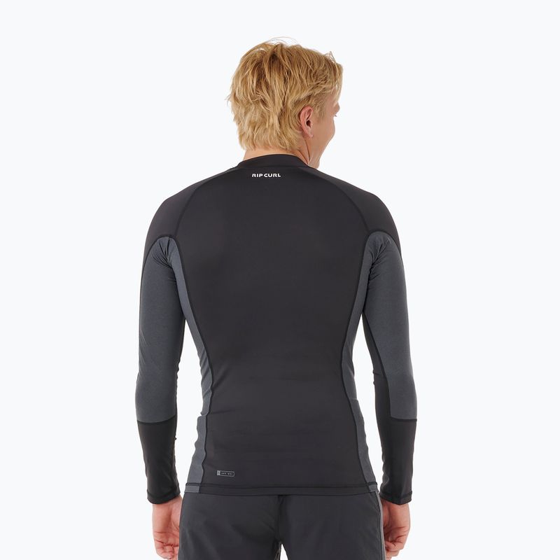 Vyriški plaukimo marškinėliai ilgomis rankovėmis Rip Curl Waves Upf Perf black 3