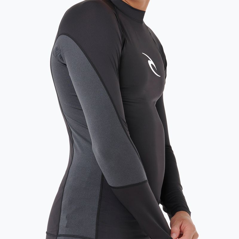 Vyriški plaukimo marškinėliai ilgomis rankovėmis Rip Curl Waves Upf Perf black 6