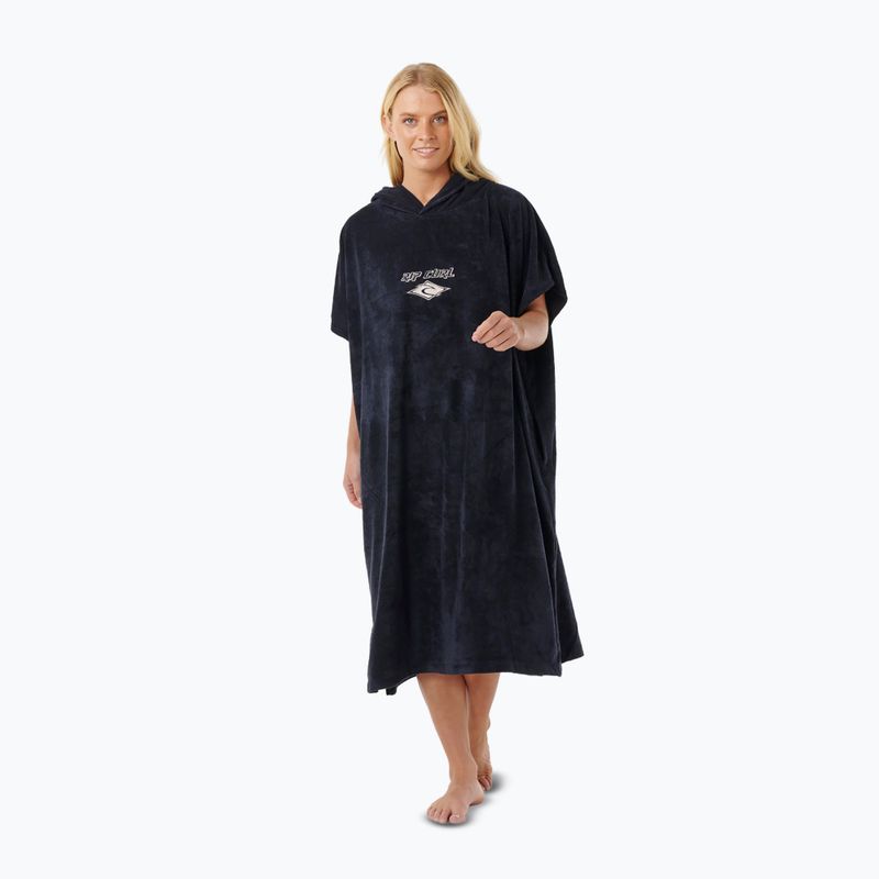 Moteriškas pončas Rip Curl Classic Surf Hooded black/off white 4