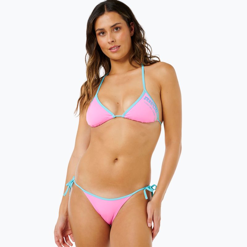 Maudymosi kostiumo apatinė dalis Rip Curl Surf Puff Cheeky light pink 5