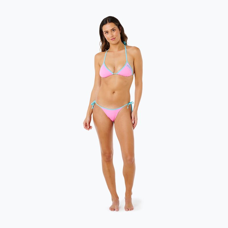 Maudymosi kostiumo viršus Rip Curl Surf Puff Sliding Tri light pink 2