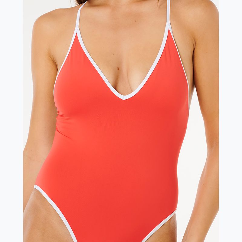 Moteriškas vientisas maudymosi kostiumėlis Rip Curl Classic Surf red 5