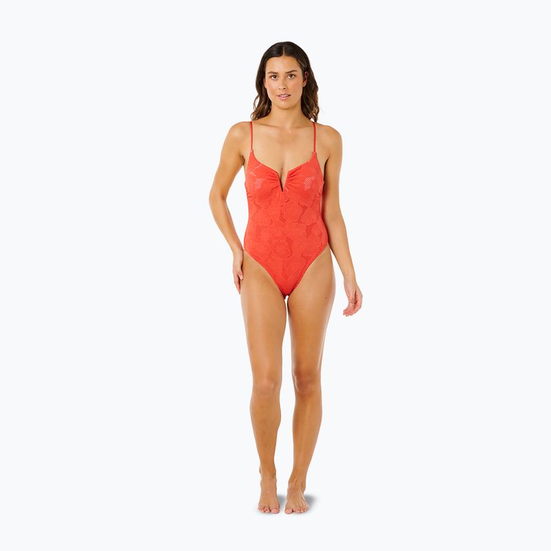 Maudymosi kostiumo viršus Rip Curl Oasis V Wire Multi Fit red 2