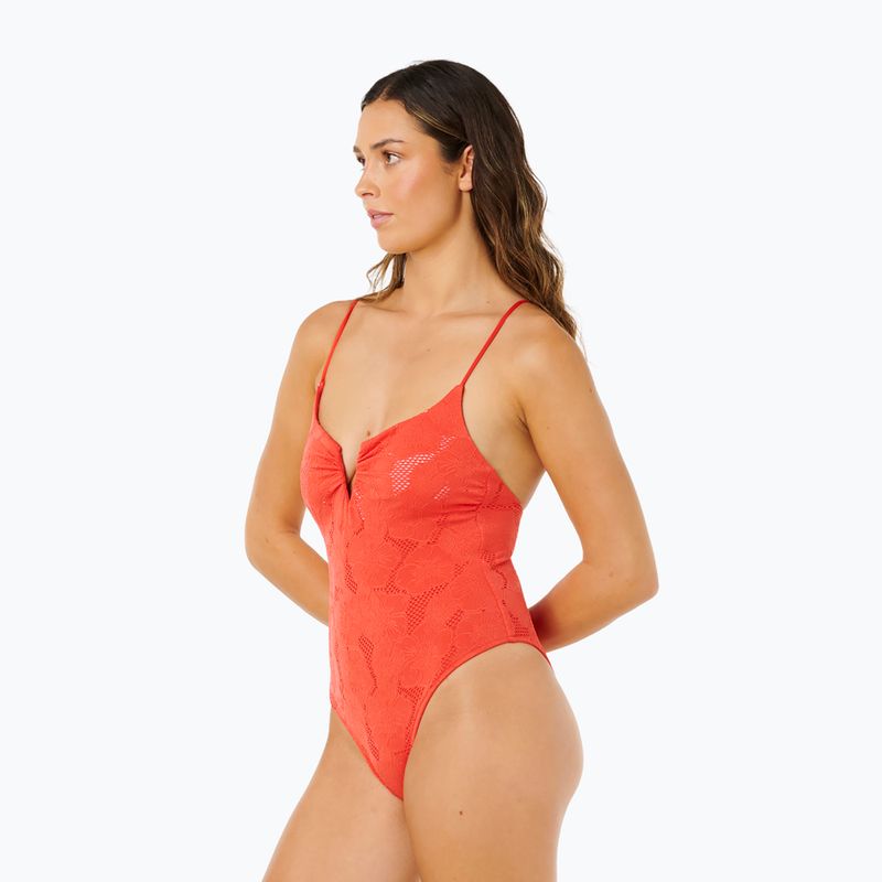 Maudymosi kostiumo viršus Rip Curl Oasis V Wire Multi Fit red 4