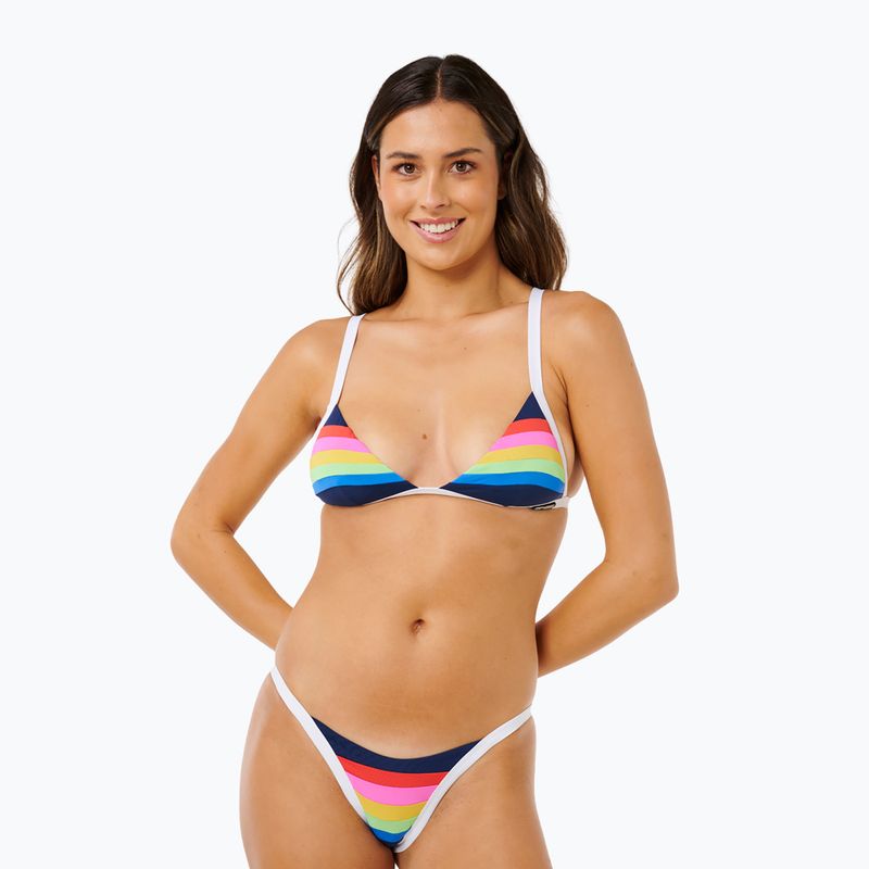 Maudymosi kostiumo viršus Rip Curl Surf Stripe Fixed Tri dark navy 6